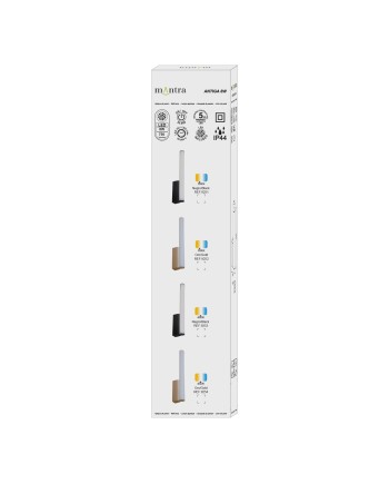 ANTIGA * APLIQUE LED IP44 3000K 8W NEGRO